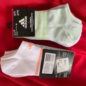 BRAND NEW adidas Girls' Superlite No Show Neon Sock - 2-PACKS,12 PAIRS